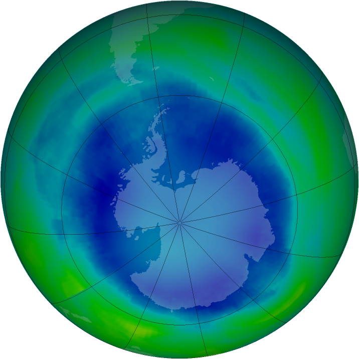 Ozone Map 2000-08-16